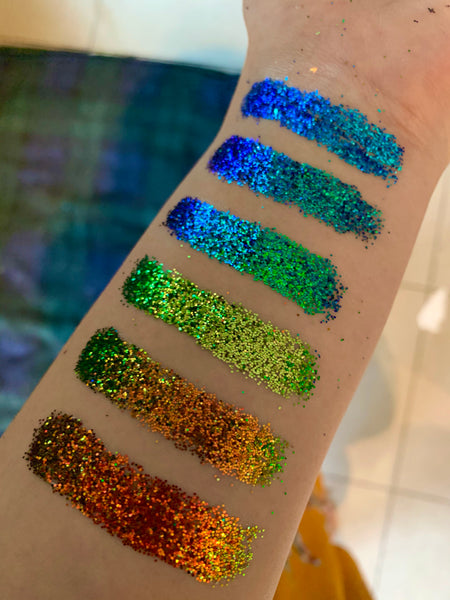 ONE colour-changing chrome cosmetic glitter – Jazzy Glitter