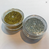 Gold and Silver Cosmetic glitter set