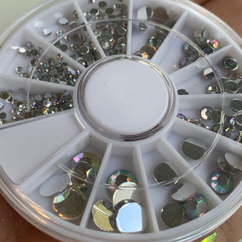 Iridescent gem wheel