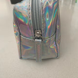 Silver Holographic Makeup Bag