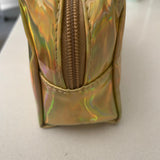 Gold Holographic Makeup Bag