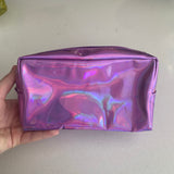 Lilac Holographic Makeup Bag