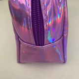 Lilac Holographic Makeup Bag