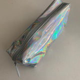 Silver Holographic Makeup Bag