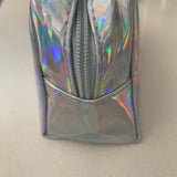 Silver Holographic Makeup Bag