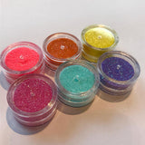 Bright Neon Cosmetic glitter set